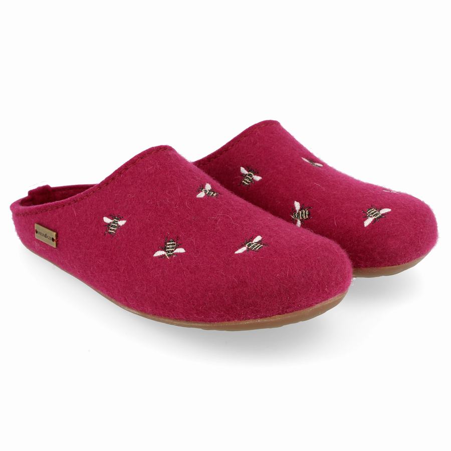 Haflinger Api Soft Sole Tøfler Dame Rosa Rød | LKL5534OT