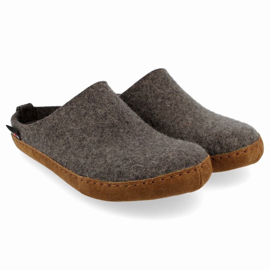 Haflinger Emils Soft Sole Tøfler Dame Grå | AWG9564AF