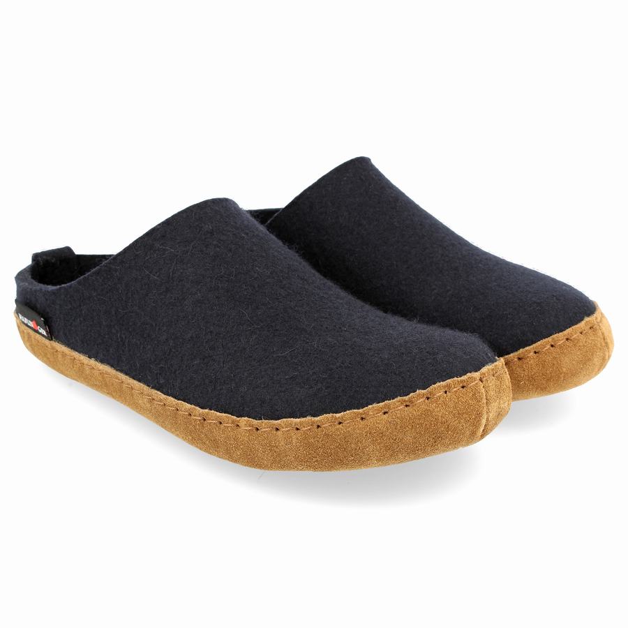 Haflinger Emils Soft Sole Tøfler Dame Marineblå | KLV3057ZA