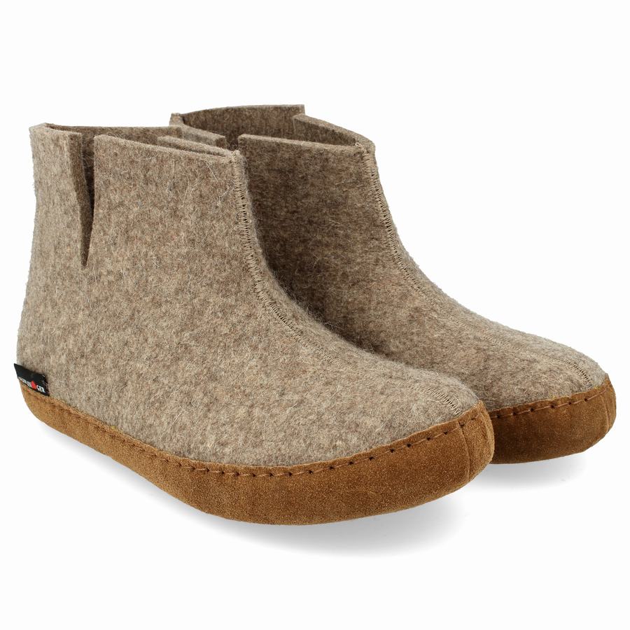 Haflinger Emils Støvler Herre Beige | EDT4231PK