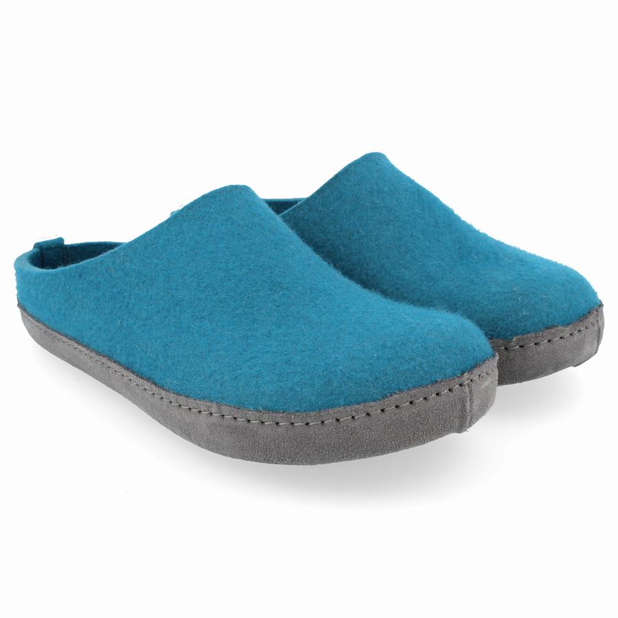 Haflinger Emils Soft Sole Tøfler Dame Blå | NCC6330VB