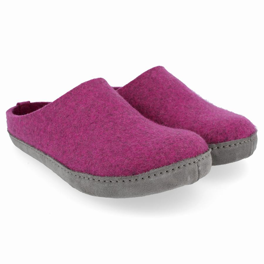 Haflinger Emils Soft Sole Tøfler Dame Lilla | IHL7445SO