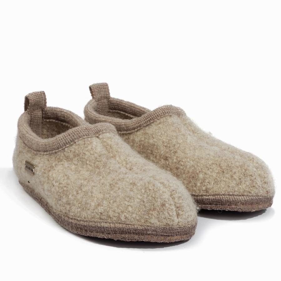 Haflinger Freddie Soft Sole Tøfler Dame Beige | YKL6418JB