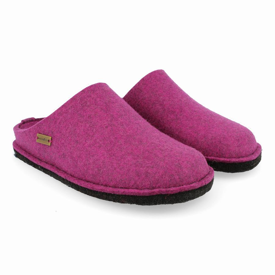 Haflinger Soft Novelty Tøfler Dame Rosa Rød | ZDF1005JO